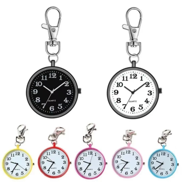 Nyankomst Fickur Minimalistisk kvarts watch för unisex kvinnor Herr sjuksköterska Doktor Nyckelspänne Hängande klocka Watch Silver