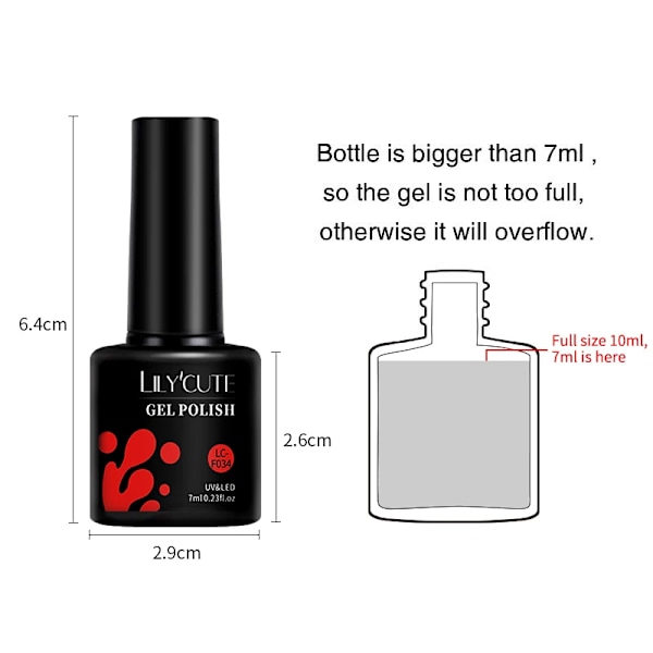 LILYCUTE 5 st/set 7ML Rödbrun Nagelgel DIY Nagelkonst Semi-Permanent UV Gel Polish Långvarig Design Manikyr Kit Tillbehör 241176