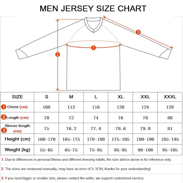 Herrar Motorcykel Jersey MTB Mountainbike T-shirt DH Cross-country Enduro Downhill Jacka Andningsbar Snabbtorkande Sweatshirt B-01 Europe size-XXL