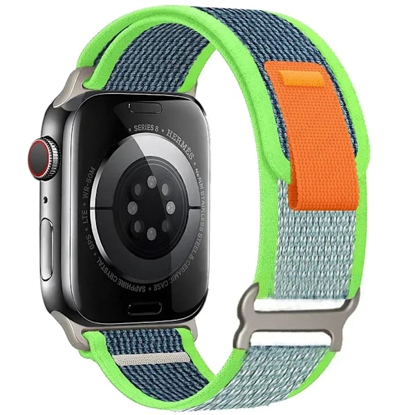Trail Loop Rem För Apple Klocka Ultra 2 Band 49Mm 44Mm 45Mm 40Mm 41Mm 38Mm 42Mm 45 44 Mm Armband Iwatch-Serien 8 9 7 6 5 3 Se. BlueGreen 42mm 44mm 45mm 49mm