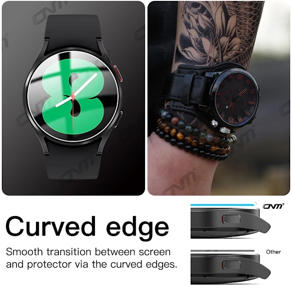 9H Härdat Glas för Samsung Galaxy Watch 7/6/5/4 40/44mm Classic 43/47mm Pro Skärmskydd Anti-repor Film Tillbehör 5 Pcs 44MM for Watch 6