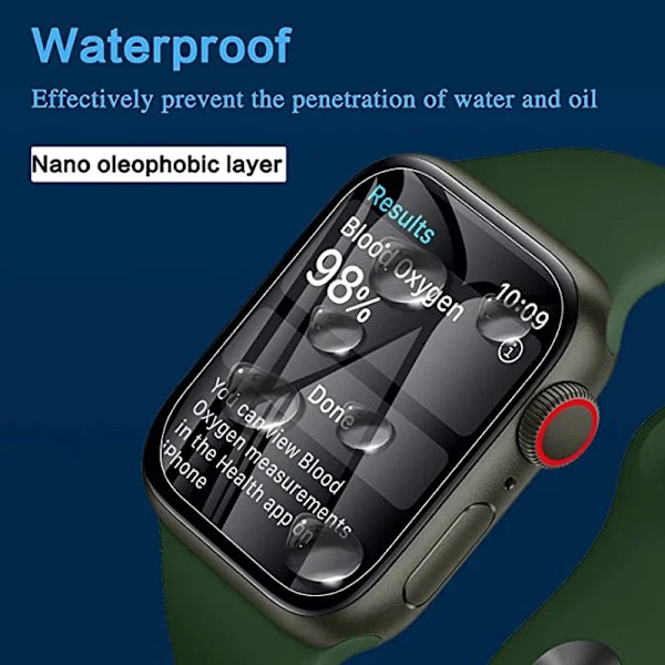 Skärmskydd för Apple Watch 44mm 40mm 45mm 9 8 7 HD Mjuk FILM Inget Glas Skyddande iwatch serie 6 5 4 se 3 41mm 38mm 42mm 41mm 10PCS