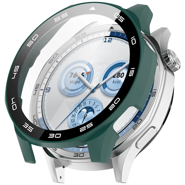 PC + Härdat Glas Skal För Huawei Watch GT5 46mm 41mm Fulltäckande Skärmskydd Stötfångare för Huawei Watch GT 5 Skalskydd green Huawei GT5 46mm