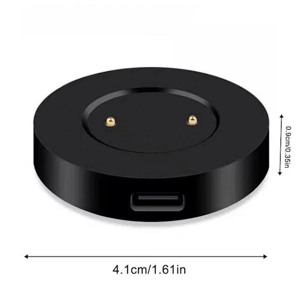 USB Typ C Magnetisk Trådlös Laddningskabel För Huawei Watch GT2 GT2e GT Honor Watch Magic 2 Snabbladdning Smart Klocka Docka Single base black