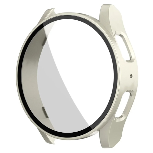 Härdat glas + PC-skal för Samsung Galaxy Watch 7/6/5/4 FE 44mm 40mm 3D Full täckning stötfångare skärmskydd skal + film Tillbehör Starlight 10 Galaxy FE 40mm