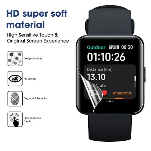 Skärmskydd för Redmi Watch 2 Lite - Mjukt, Repskyddande, Skyddsfilm för Redmi Watch 2Lite Smartwatch Tillbehör, Inte Glas For Watch 2 Lite 1 PCS