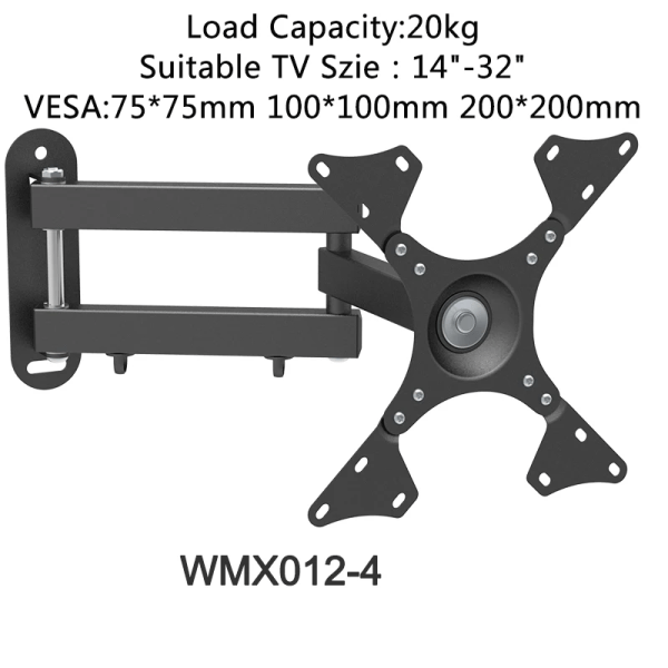 Support Väggmålning Universel Reglable för TV, Support Rotatif för Moniteur LCD LED de 14 till 32 Pouces, Panneau pio WMX012-4