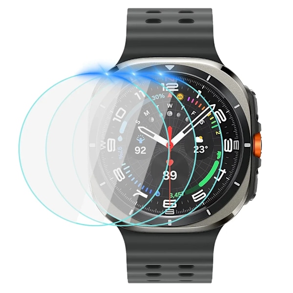1-5 st Tempererat Glas för Samsung Galaxy Watch 7 Ultra 47mm 7/6 40mm 44mm 6Classic Skärmskydd HD Klar Skyddsglas 3PCS For Watch 7 6 40mm
