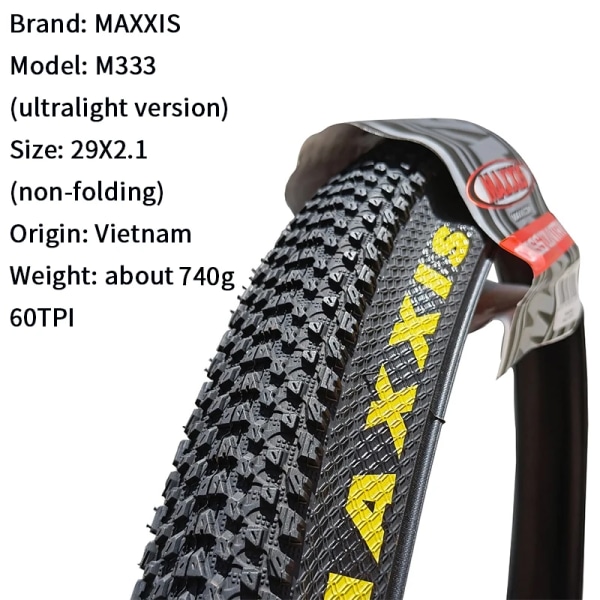 M333 PACE Mtb Cykeldäck 26 * 1,95 26 * 2,1 27,5 X1,95 27,5x2,1 29 x 2,1 29er Mountain Bike Tire Steel Wire Cykel 1PC 27.5X1.95 WIRE