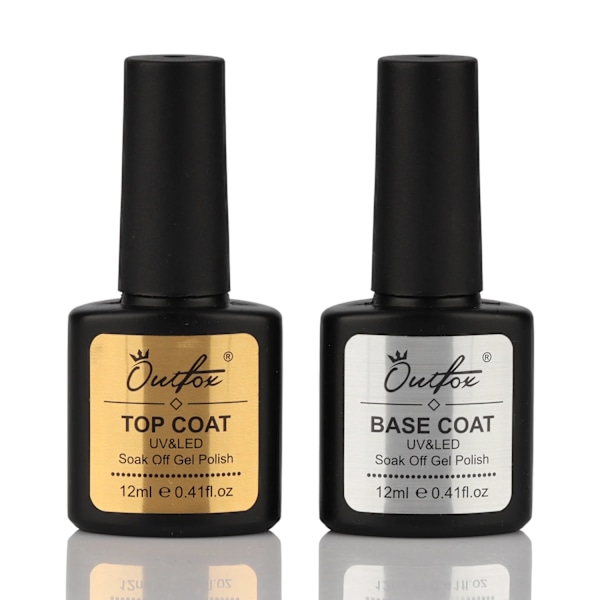 12ml Soak Off Top Base Coat UV Gel Polish Glans Matt No Wipe Lack Nagelkonstverktyg Manikyr Vernis Semi Permanent Hybrid Combo
