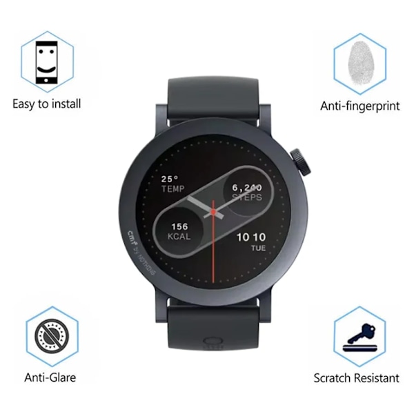 Härdat glas för CMF Watch Pro 2 Smartwatch HD-skärmsskydd Repskydd för cfm Watch Pro 2 Prottiecve Film Tillbehör 4 Pcs CMF Watch Pro 2