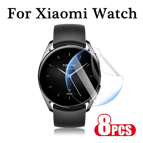 För Xiaomi Watch S3 S1 Active HD Hydrogel Film Mjukt TPU Skyddsfilm Skärmskydd För Mi Watch S3 42MM 46MM S1Pro Inte Glas For Xiaomi S1 Pro 8PCS