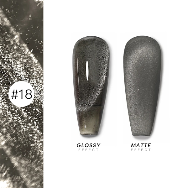 AS 15ml Magnetisk Katt Gel Nagellack Cat Eye Glitter Effekt Semi Permanent 36 Färger Soak Off UV Gel Lack Manikyr Nagelkonst YRM 18
