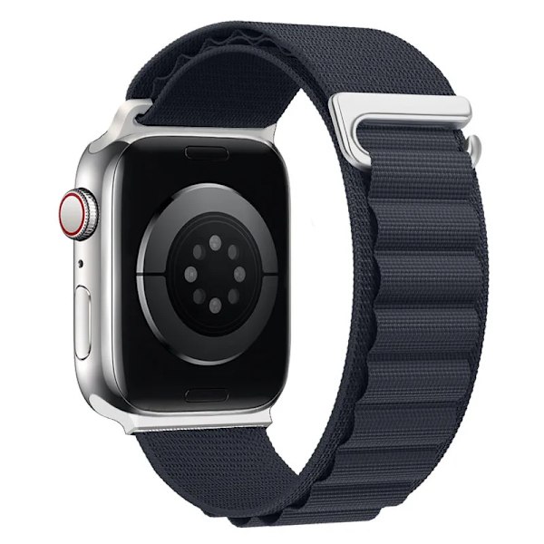 Alpine loop armband för Apple Watch rem 49mm 44mm 40mm 45mm 41mm 42mm 38mm 40 44 45 mm armband iWatch Ultra serie 7 6 5 3 se 8 Midnight Blue 42 44 45 49mm