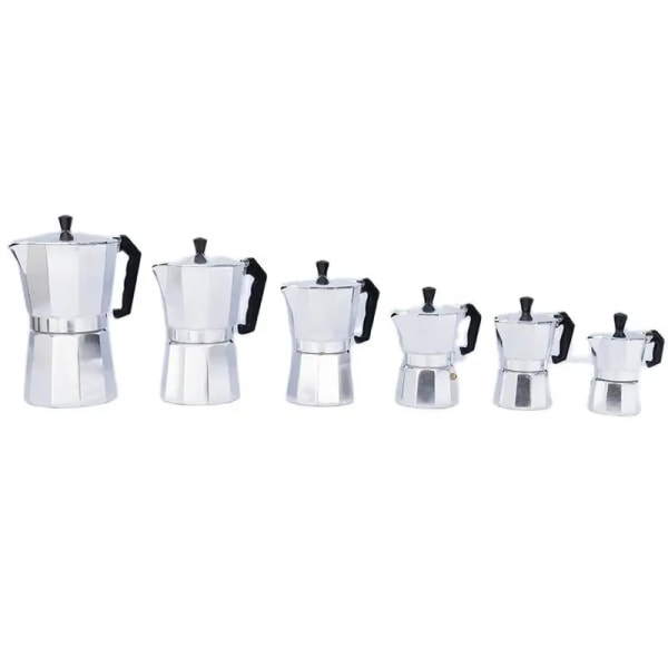 Cafetière Moka en Alliage, Percolateur Expresso, 50ml, 100ml, 150ml, 300ml, 450ml, 600ml 150ml