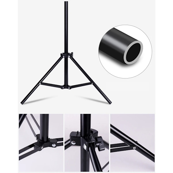Projektorfäste Resestativ Högtalarstativ Utdragbart 110cm 160cm Tillbehör Fäste Kulhuvud för Laptop DSLR Kamera Utomhus 110cm