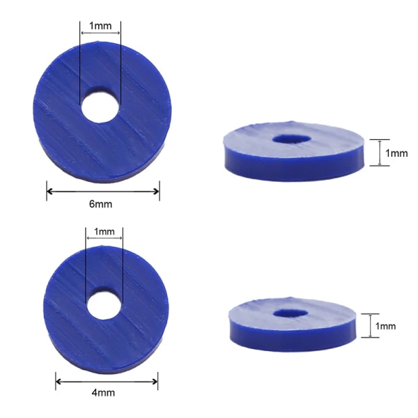 6 mm 350 st Handgjorda platta runda polymerlerpärlor Chip Disk Lös distanspärlor för gör-det-själv smycken Armband blandad färg Light Blue