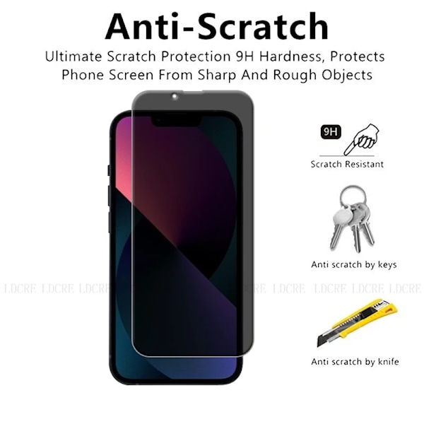 4 st Skärmskydd i Glas för iPhone 16e, HD 9H Lim Anti-Spion Integritet Härdat Glas iPhone 16e 4 Front Glass For iPhone 16e