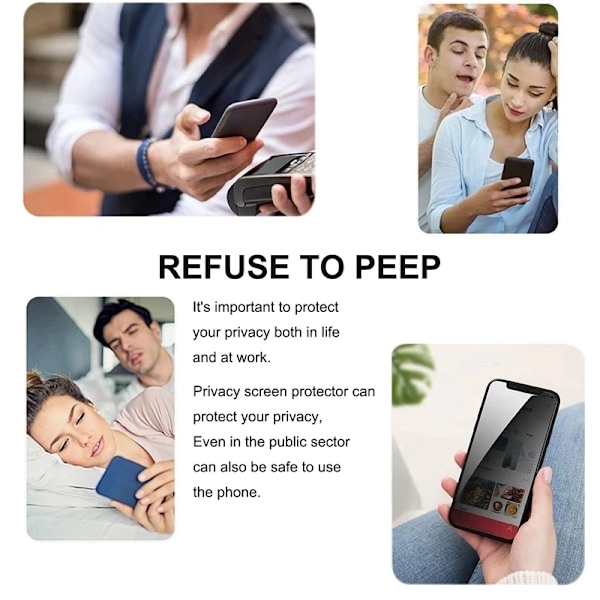 3 st Anti-Spy Härdat Glas För Xiaomi Redmi Note 11 Pro Plus 10 9 Pro 11S 10S 9T 8 8T Sekretess Skärmskydd För Redmi 10 5G Redmi Note 7 3 pieces