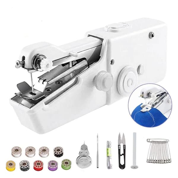 Machine à coudre électrique multifonction, Mini Machine à coudre domestique Portable, tillbehör de couture Bobbin Storage Box