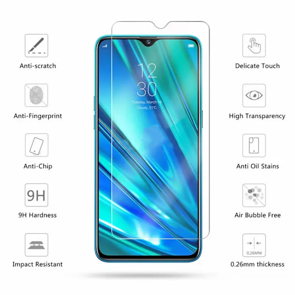 2 ST Härdat Glas För Xiaomi Redmi 10 10X 9 5G Skärmskydd för Redmi Note 7 8 9 10 Pro Max S 11 12 Note 11T 9S Glasfilm For Redmi Note 8 2Pcs