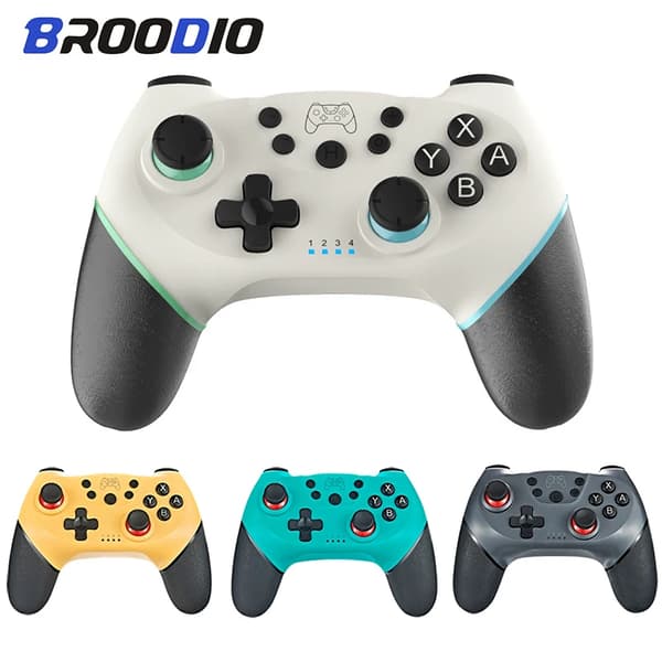 [2023 uppgraderad version] Bluetooth trådlös handkontroll kompatibel Nintendo Switch Pro Gamepad kompatibel Nintendo Game Joystick Blue-Red