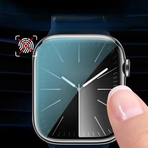 3D iWatch Series 10 9 42/46 MM 41/45MM Skärmskydd Mjuk Film för Apple Watch Series 9 10 Smartwatch Skyddande Skal For iWatch 9 41mm 3D Soft Film