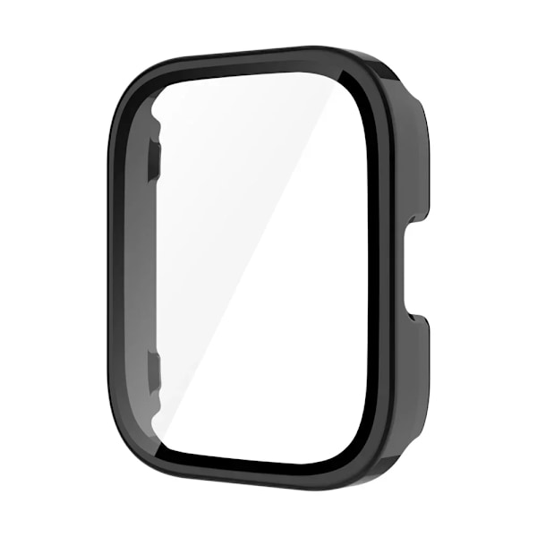 PC+Glas för Amazfit Bip 5 Unity Skal Smart Klocka Skärmskydd Heltäckande Skyddande Stötfångare för Amazfit Bip 5 Unity Black Amazfit Bip 5 Unity