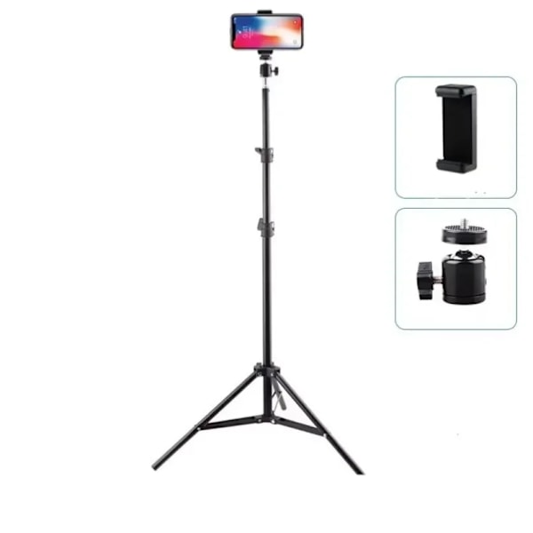 Vikbart 56cm-160cm Utdragbart Mobiltelefonstativ Hållare Live Tripod Videoinspelning Selfie Landing Monopod För Alla Telefonkameror Only Stand