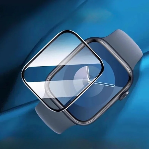 3D iWatch Series 10 9 42/46 MM 41/45MM Skärmskydd Mjuk Film för Apple Watch Series 9 10 Smartwatch Skyddande Skal For iWatch 10 46mm 3D Soft Film