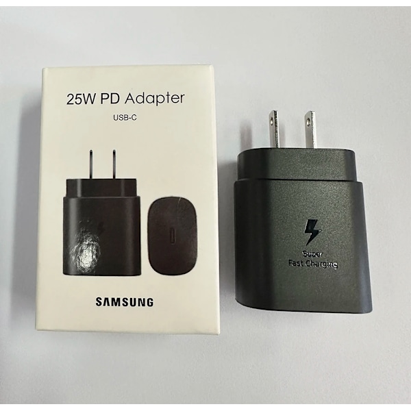 Ep-Ta800 Samsung 25w Pd Superladdare Usbc Laddare Adapter Galaxy S25 S24 FE S23 S22 S21 A54 A34 M54 ny Snabb Laddningskabel charger with cable White EU Plug