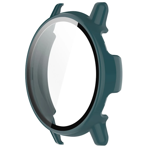 PC+Glas för Garmin Vivoactive 5 Fodral Smart Watch Skärmskydd Allround Skyddsskal för Garmin Active 5 Skyddande Stötfångare green