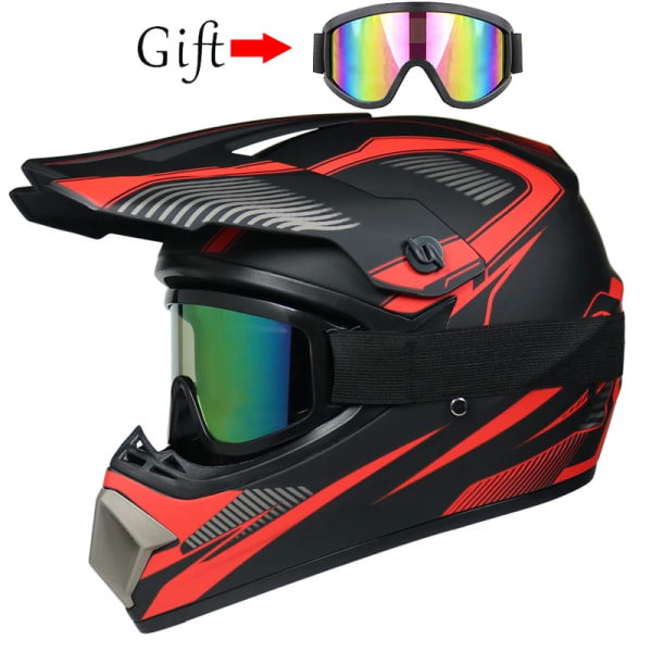 Motorcykelhjälm barn terränghjälm cykel downhill AM DH crosshjälm capacete motocross casco 15 L