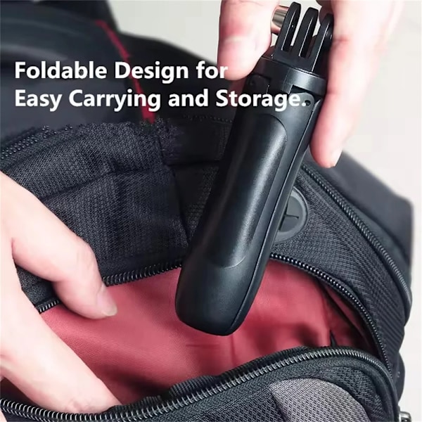 FANGTUOSI Utdragbar Selfiestick Portabel Vlog Tripod Stativ Mini Handgrepp För  13 12 11 10 9 Insta360 X4 X3 DJI Action 5 Pro 4 With screws