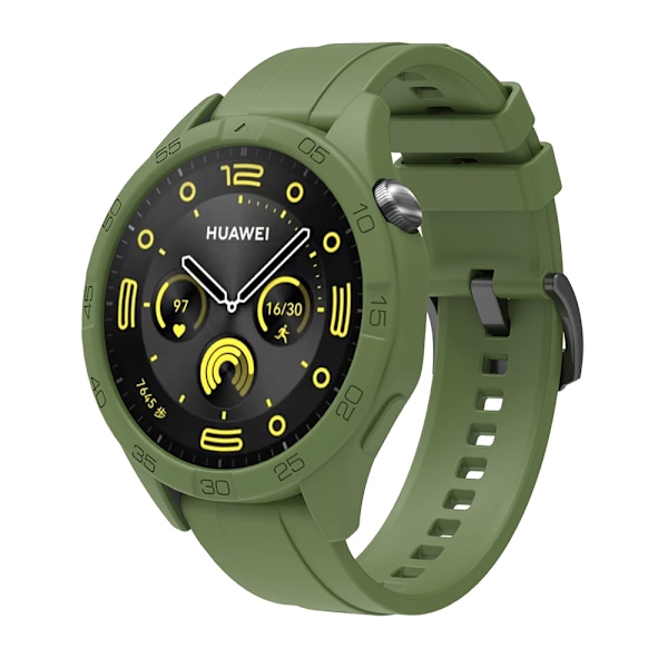 Silikonarmband för Huawei Watch GT4 GT5 46mm Ersättningsarmband + Skyddsfodral Navy Blue Bundle Huawei GT4 GT5 46mm