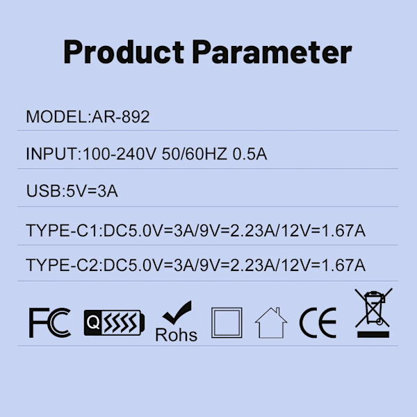 120W Snabbladdning 4 Portar USB C Väggladdare QC3.0 PD Ström för iPhone 16 15 för Huawei för Samsung för Xiaomi EU White