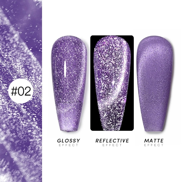 AS 15ml Magnetisk Katt Gel Nagellack Cat Eye Glitter Effekt Semi Permanent 36 Färger Soak Off UV Gel Lack Manikyr Nagelkonst YRM 2