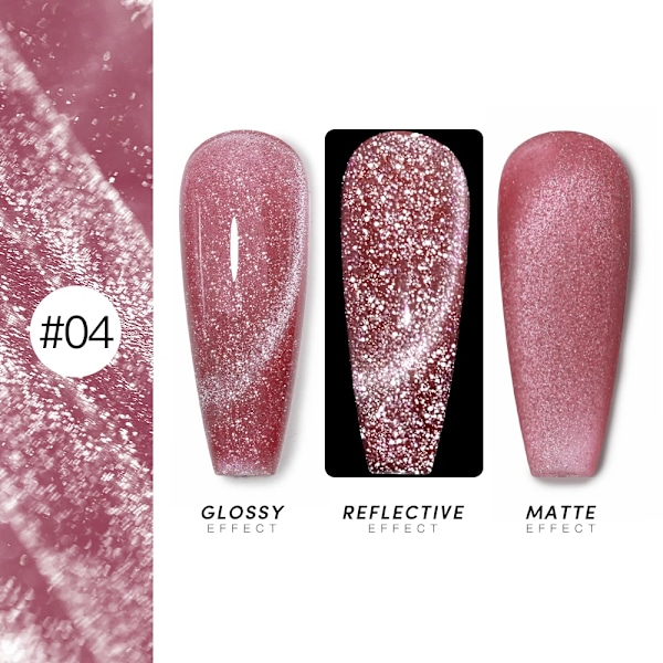 AS 15ml Magnetisk Katt Gel Nagellack Cat Eye Glitter Effekt Semi Permanent 36 Färger Soak Off UV Gel Lack Manikyr Nagelkonst YRM 4
