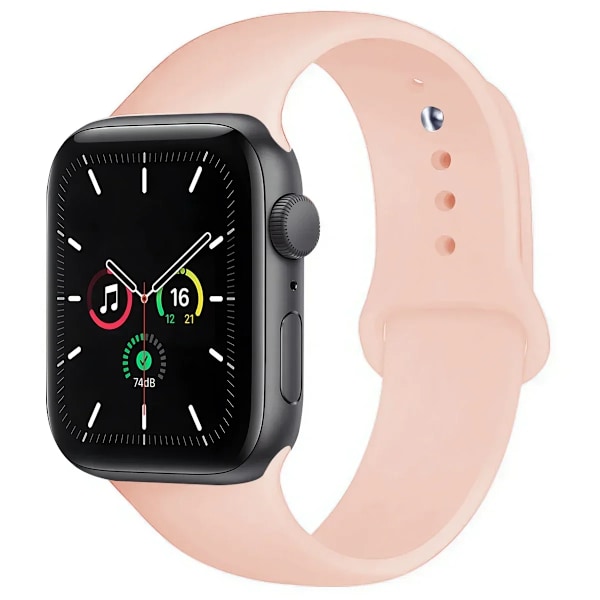 Original Silikonarmband för Apple Watch Band 44mm 38-40 42-46 41-45 46MM 49 mm Armband iwatch Serie 10 9 7 4 5 6 8 SE Ultra 2 3 Light P 38 40 41 s10-42mm-S