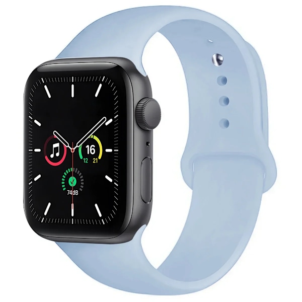 Silikonarmband för Apple Watch Band Ultra 2 49mm 45mm 44mm 41mm 40mm 38mm Correa Armband IWatch Series 9 8 7 5 4 3 8 6 SE 44mm LPu 42mm44mm45mm49mm S