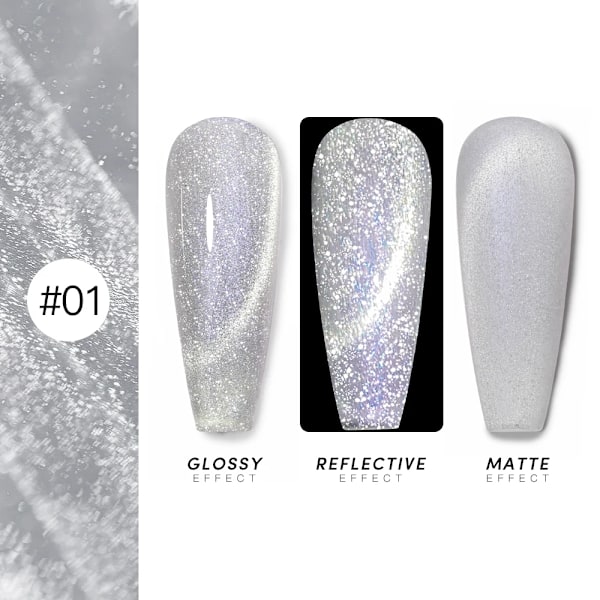 AS 15ml Magnetisk Katt Gel Nagellack Cat Eye Glitter Effekt Semi Permanent 36 Färger Soak Off UV Gel Lack Manikyr Nagelkonst YRM 1