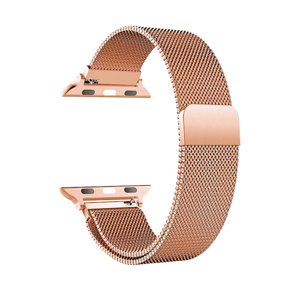 Milanese armband för Apple Watch Ultra 2 49mm 45mm 46mm 44mm 40 42 41mm 38mm armband för iWatch Series 10 9 3 4 6 5 SE 7 8 rem Rose gold 42 44 45 46 49mm