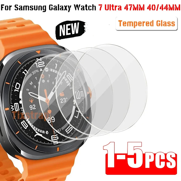 1-5 st Härdat Glas för Samsung Galaxy Watch 7 Ultra Watch7 40 44 SmartWatch Skärmskydd Skyddsglas Lätt att Installera 4PCS Galaxy Watch 7 40mm