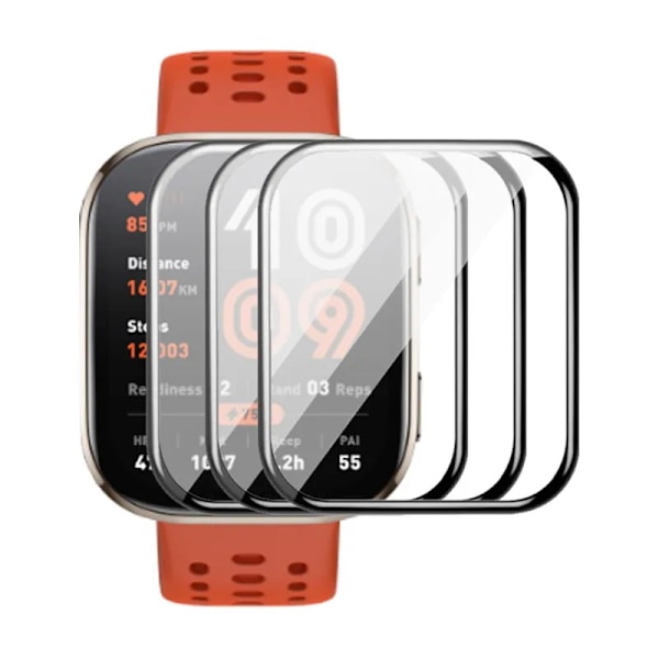 1-3 st Skyddsfilm för Amazfit Bip 6 3D Böjd Skärmskydd för Huami Amazfit Bip6 Bip5 Bip3 3Pro Bip U Pro Klockskydd 3 PCS Amazfit Bip 3-3Pro