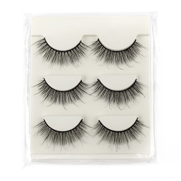 Half Eey Lashes 3/5/10 Par Nya Faux Mink Lashes Naturliga Falska Ögonfransar Wispy Fluffig Ögonfrans Extension Makeup Halv Lashes Verktyg 3pairs-G305W