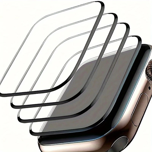 Skärmskydd för Apple Watch Series 10-9-8-7-6 5 Se ultra-2 49mm 41mm 45-42-46mm 44mm (Ej härdat glas) Film Tillbehör Series-10-46MM 2PCS