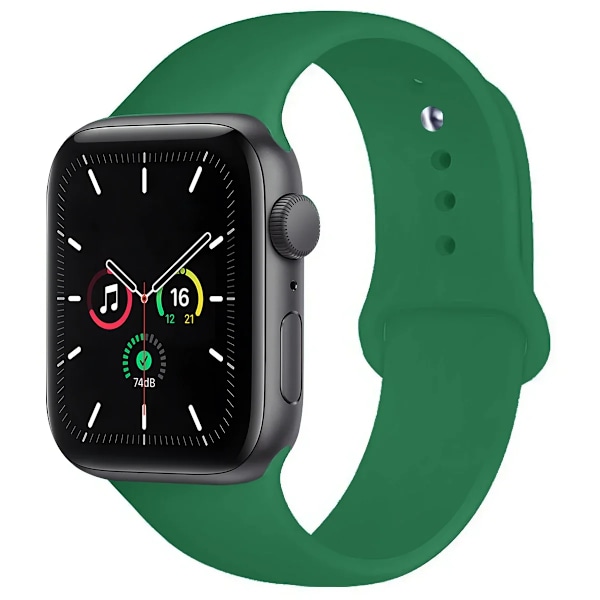 Silikonarmband för Apple Watch Band Ultra 2 49mm 45mm 44mm 41mm 40mm 38mm Correa Armband IWatch Series 9 8 7 5 4 3 8 6 SE 44mm Clover 38mm 40mm 41mm L