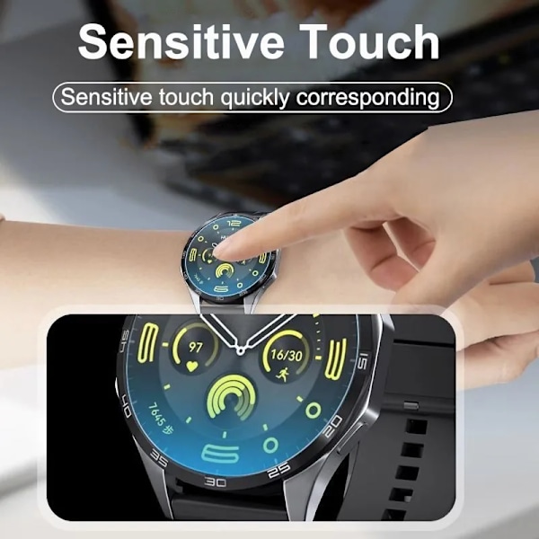 Härdat Glas Film För Huawei Watch GT 4 41mm 46mm Snabb Installation Skärmskydd Full Täckning Huawei GT4 Tillbehör 2 Pcs For GT 4 41mm
