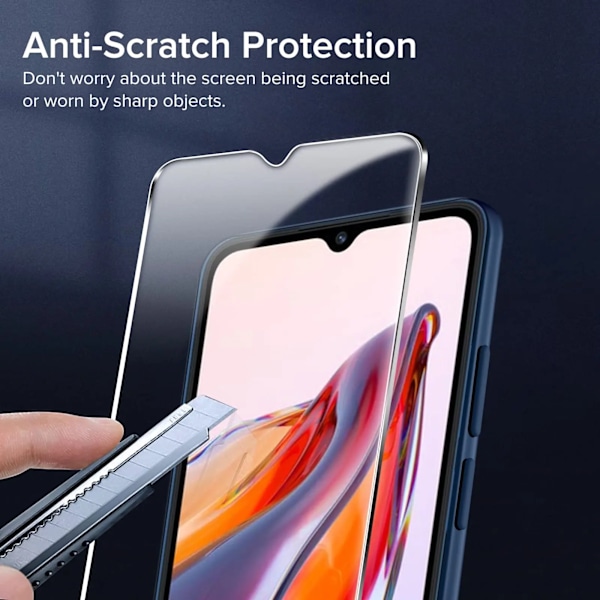 Skärmskydd för Redmi A3 Xiaomi, Härdat Glas HD Kristall 9H Hög Aluminium Anti-Repor Skalvänligt for Redmi A3 2 pcs