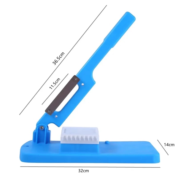 Multifunktionell bordsskärare Frozen kött skärmaskin Nötkött Ört Fårkött Rullar Skärare Frukt Grönsak Lätt att skiva Köksredskap Blue